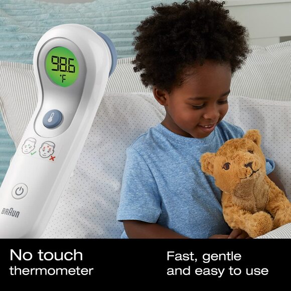 Braun BNT300 No Touch + Forehead Thermometer for Baby Kids Adults, Fast & Easy - Picture 6 of 10